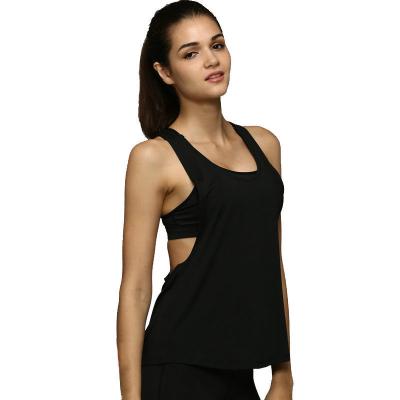 China QUICK DRY Women Ribbed Cropped Sleeveless Sporty Fitted Summer WomensSinglets Workout Low Open Sleeve Gym Activewear Tank Top Girls Fitness for sale