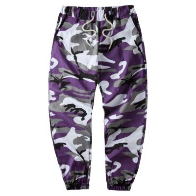 China Factory Wholesale Colorfull Anti-Wrinkle Camouflage Joggers Mens Premium Quality 4-Way Stretch Nylon Spandex Mens Joggers for sale