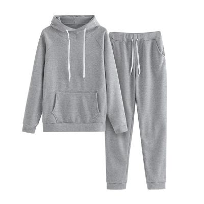 China Anti-Wrinkle Women's Cotton Polyester Fleece Ladies Streetwear Jogger Sets Hoodie Two Piece Sweatshirts Crop Top Hoodies and Jogger Set for sale