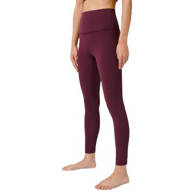 China High Waist GYM Leggings Solid Color Yoga Pants Wholesale Workout Gaiters Body Shaper Antibacterial Burning Active Wear Shaper For Women for sale