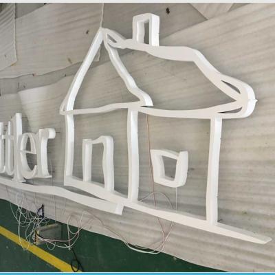 China Stainless Steel Custom Illuminated Stainless Steel Back Lit Halo Lit Channel Letter for sale