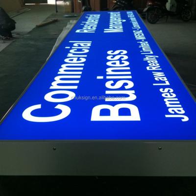 China Acrylic Outdoor LED Signboard Aluminum Frame Talking Light Box Sign for sale