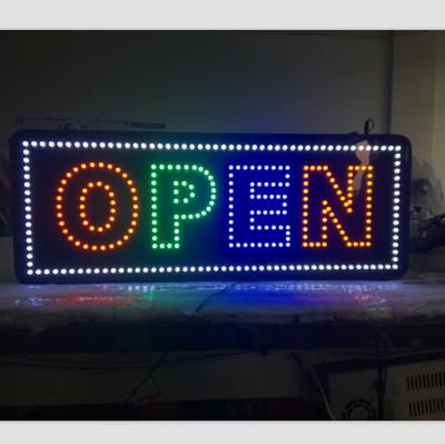 China Buildings Whole Sale Flashing Exposed Led Open Sign for sale