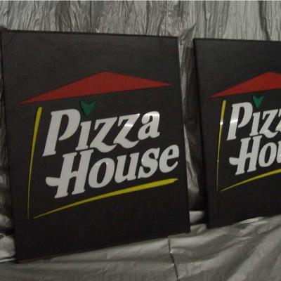 China LED Advertising Pizza Sign Flat Signboard for sale