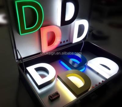 China Letters Sample Channel Letter Sample Portable Illuminated Acrylic Sign for sale