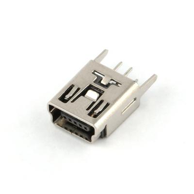 China Fast Transmission Speed ​​5pin Pin Data Port Female Direct Device Charging Mini USB Port Female Connector for sale