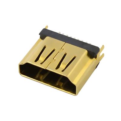 China DC 40V vertical hd MI connector 19pin PCB splice compatible HD MI male connector hd-MI connector for sale