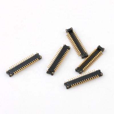 China PCB BTB Connector Double Rows AXT-624 Gold Plated 30pins Btb Female Connector for sale