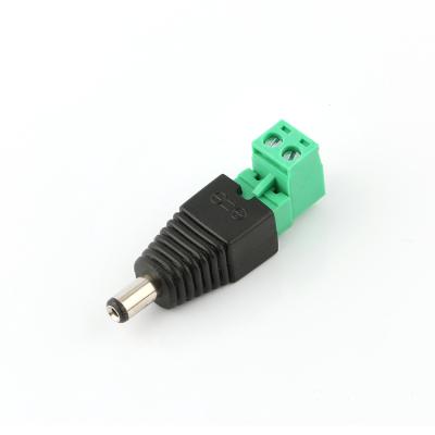 China audio & DC Adapter Male Plug JR-59-1 5.5*2.1mm Jack Screw Termianl Video DC Power Terminal Adapter for sale