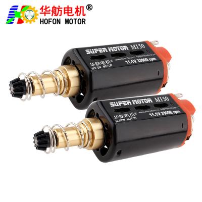 China Hofon HF480WA-7516-N35 High Speed ​​DC Carbon Brush Motor Non Waterproof Long Shaft 11.1V 33000RPM For AEG Gel Blaster Toy Gun for sale