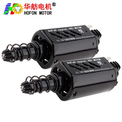 China Hofon HF480WHM-7519G High Speed ​​DC Carbon Brush Motor Non Waterproof Long Shaft 11.1V 28000RPM For AEG Gel Blaster Toy Gun for sale