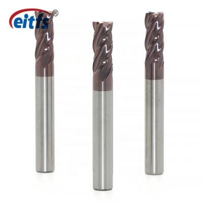 China New Product 4 Flute Carbide Milling Cutter Flat Carbide End Mill For Stainless Steel CNC Cutting Tools for sale