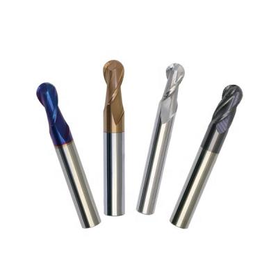 China HRC 60 Carbide Tungsten Carbide Ball Nose End Mill In Milling Cutter For Steel for sale