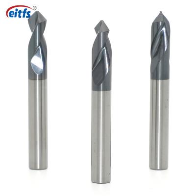 China Ready Hole High Quality Flute Tungsten Carbide Spotting Drill Bits With Liner for sale