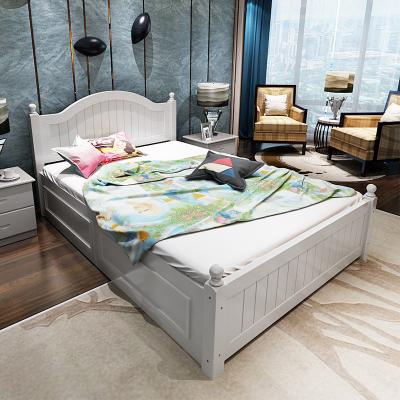 China Solid Wood Crib Bed Room Furniture Bedroom Wooden Bed for sale