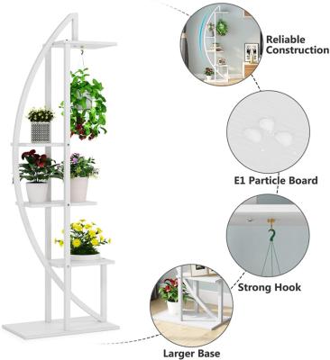 China Modern Universal Curved Display Rack Bonsai Flower Plant Stand Holder for sale