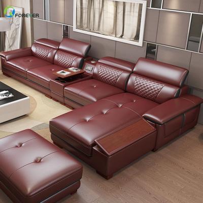 China Cooling High Quality Genuine Italy Or Rexine Leather PU Living Room Sofa Set for sale