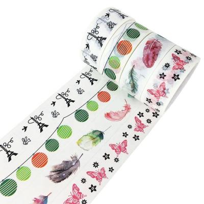 China Japanese cute kawaii DIY decoration paper block washi tape set ribbons sticker stationery ANTI-STATIC 4 rolls/bag for sale