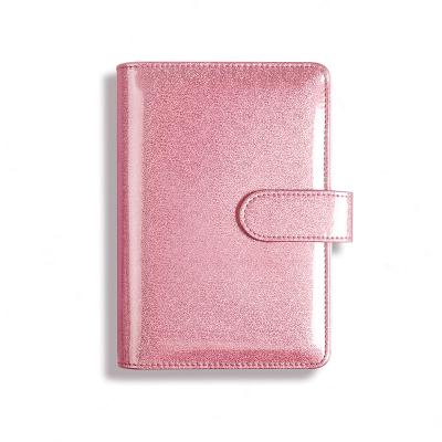 China Wholesale 6 Ring Silver A5 A6 Organizer Budget Binding Agenda Notebook Spiral Binder A5 with Zipper Envelopes for sale