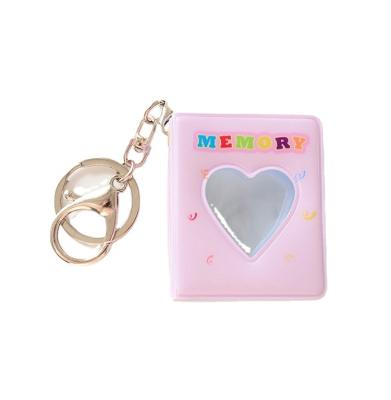 China Wholesale Small PVC Sticker 1/2 Inch Mini Sticker 1/2 Inch Stocking PVC Transparent Photo Album Key Chain for sale