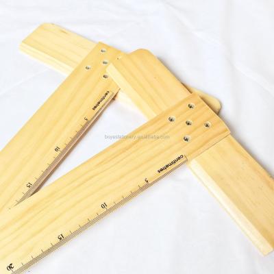 China School Office Stationery Set Square T Wooden Ruler T Shape Ruler For Carpenter Measurement Straight Ruler for sale