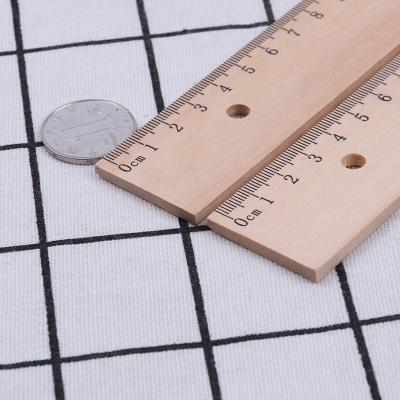 China School Office Stationery Customized Logo Promotion Gift Bamboo Wooden Ruler 15/20/30 cm Handmade Scale Straight Measuring Wooden Ruler for sale