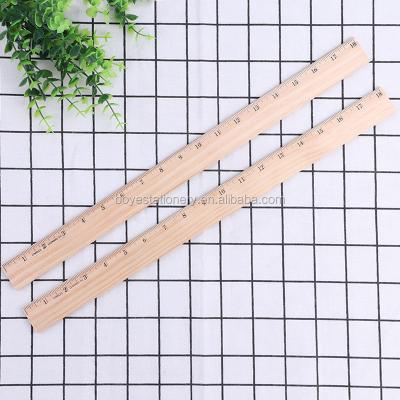 China Eco-friendly School Office Stationery Promotion Gift Rulers 15/18/30 cm Handmade Scale Straight Measuring Ruler for sale