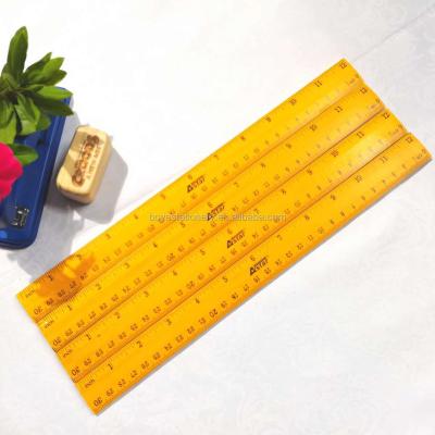 China School Office Stationery Back to School Basics Measure Ruler 30cm Scale Wooden Ruler Measuring Wooden Straight Ruler for sale