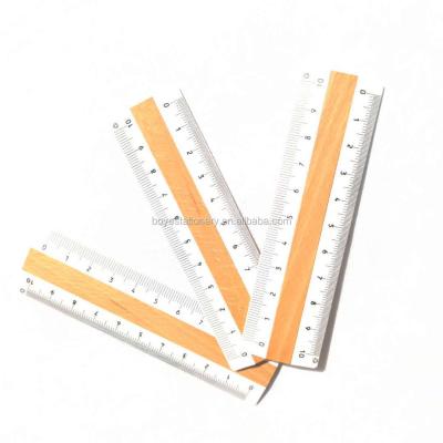 China School Office Stationery Promotion Painting 10cm Cute Kids Cartoon Mini Ruler Wooden Ruler For Children 15cm Mini Wooden Ruler for sale