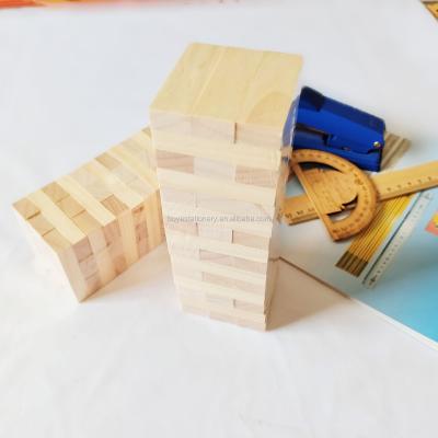 China Eco-Friendly School Desk Stationery Kids Play Games Safety Wooden Blocks Wooden Grain Bricks Kids Wooden Building Block Toys for sale