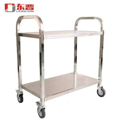 China S/S 201 Stainless Steel Restaurant Food and Beverage Catering Service Equipment Serving Hand Cart for sale