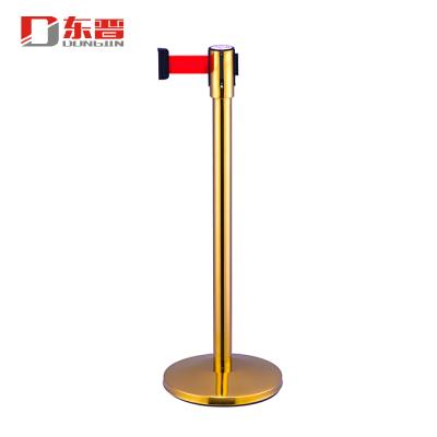 China S/S201 Retractable Belt Stainless Steel Road Safety Barrier Gate Bracket Queue Posts For Crowd Control for sale