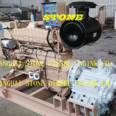 China CUMMINS NTA855-M350 NTA855-M400 NTA855-M450 Water Cooled Marine Engine With Gearbox for sale