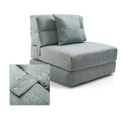 China (Size) Sofa Tatami Mattress Fabric Small Lazy Foldable Creative Adjustable Sofa Bed for sale