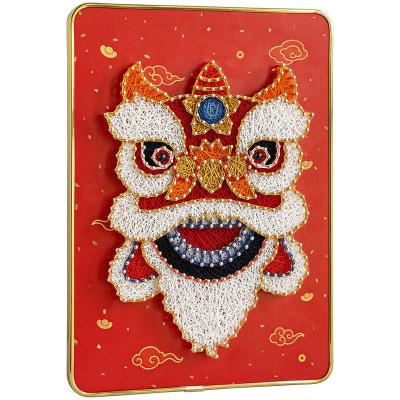 China Amazon Amazon Hot Selling Chinese Popular Diy 3d String Art Kit Diy Gift Custom Arts and Craft for Kids Educational Toys for sale