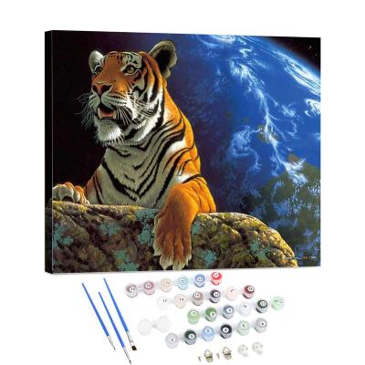 China Diy CREATIVE High Quality Animal Oil Painting By Numbers Kit Custom Paint By Numbers For Adults for sale