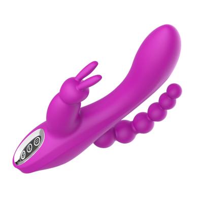 China Silicone+ABS 3 Modes Vibration 12 In 1 Vibrator Realistic Soft ABS Silicone Vibrator Sex Toys For Women for sale