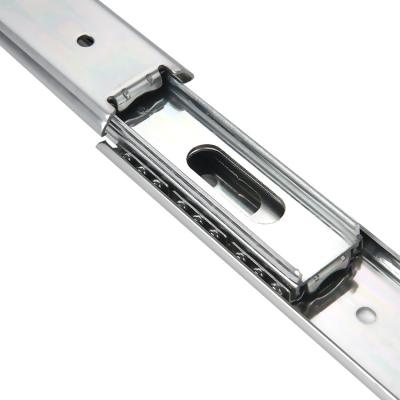 China Aoouride Industrial 35mm Full 2 ​​Times Extension Watching OEM Drawer Slide Heavy Duty Double Load 20KG 200% Stack Ball Bearing 30/32/40 Inch for sale