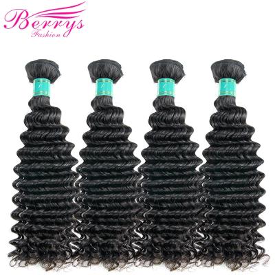 China 100% Deep Wave Remy Virgin Hair Bundles Single Gray Hair Wholesale Cuticle Aligned.No Double Extension Peruvian Distributor Wefts for sale