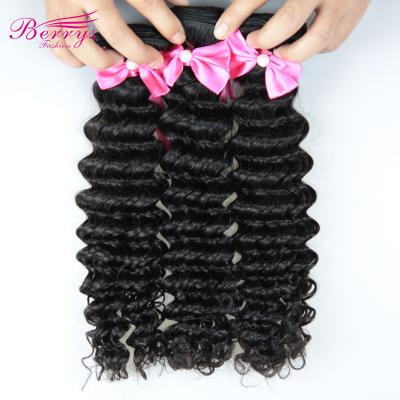 China Cheap Indian Remy Hair Deep Wave Human Hair Deep Wave Double Weft Extension Raw Hair Bundles 10 to 28inch for sale