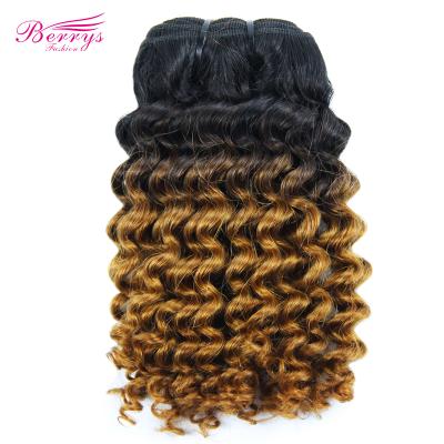 China Cuticle.No Gray Cheap 1B 2 4 6 27 Human Hair Bundles Burmese Human Hair Double Bundles Deep Curly Colored Human Hair Wefts 8inch Short Wave Wave Extensions for sale