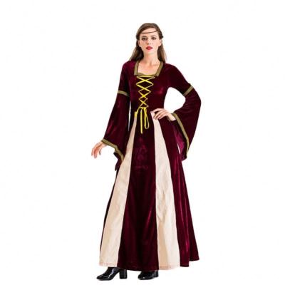 China Polyester Medieval Party Halloween Carnival Costume Props Female Princess Dress Ladies Women Cosplay Dress for sale