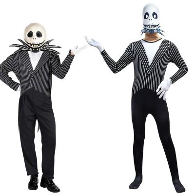 China Polyester Jack Skellington Adult Halloween Costume for sale