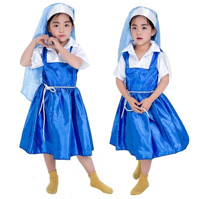 China Fancy Kids Costume Priest Costume Mary Jesus Stage Play Girl Nun Easter Halloween Costume Costume for sale