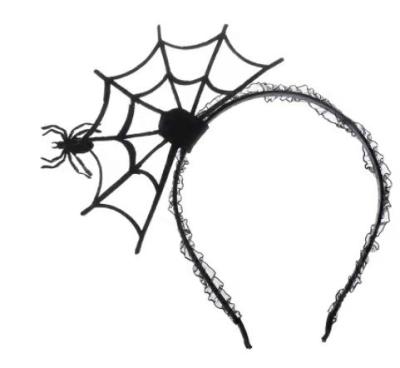 China Multi Decoration Styles Halloween Spider Ghost Pumpkin Hair Circle Cosplay Devil Headband for sale