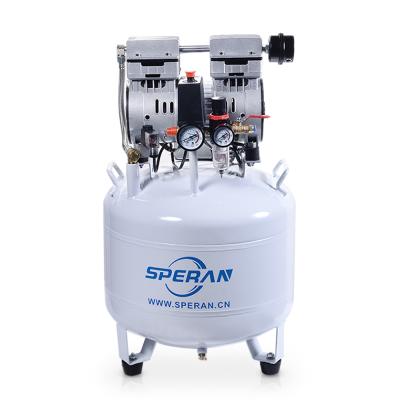 China 32L 38L Quiet White Quiet Oil Free Silent Dental Medical Mini Air Compressor for sale