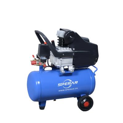 China Pony Mini Best Price 24L Lubricated Direct Driven Electric Portable Piston Air Compressor for sale