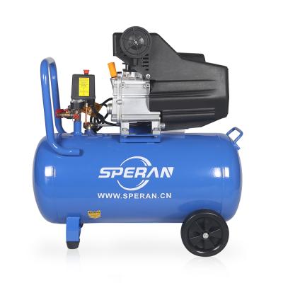 China 3hp lubricated 50 liter mini hand held direct driven air compressor 220v for sale