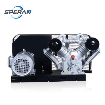 China Speran 7.5kw 10hp 2 cylinder lubricated special air compressor without tank for sale