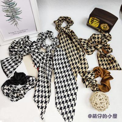 China PUNK STYLE Cheap Custom Hair Accessories Elastic Ribbon Hair Ties Velvet Scrunchies for Hair Womens Bag Fashionable Customized for sale